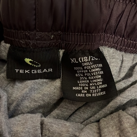 Kids Interior Fleece-Lined Track Pants w/ Orange Stripes (Size 18-20) - Picture 2 of 2